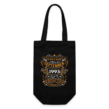 Vintage Nées En Septembre 1993 Cadeau - Sac à bouteille - noir - Devant