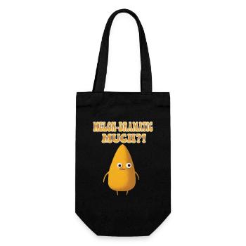 Melone-Dramatisch Viel - Melodramatische Honigmelone - Geschenkbeutel für Flaschen - Schwarz - Vorne