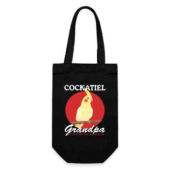Cockatiel Grandpa Bird Owner Cadeau - Sac à bouteille - noir - Devant