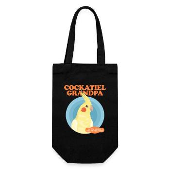 Cockatiel grand-père oiseau propriétaire cadeau - Sac à bouteille - noir - Devant