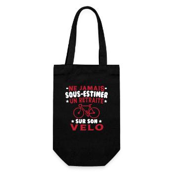 Un Retraité Sur Son Vélo Humour Retraite Cycliste - Sac à bouteille - noir - Devant