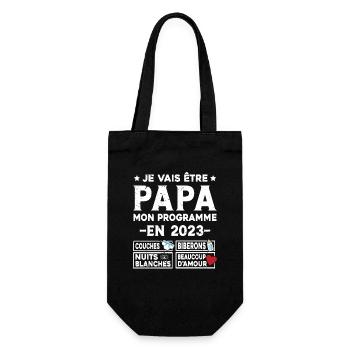 Je vais être papa mon programme en 2023 - Sac à bouteille - noir - Devant