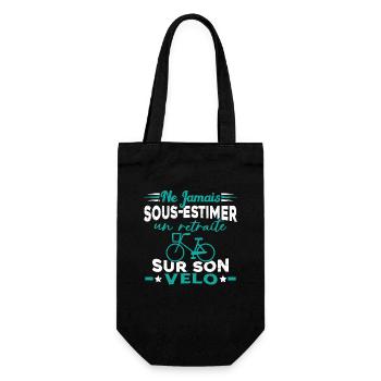 Un Retraité Sur Son Vélo Humour Retraite Cycliste - Sac à bouteille - noir - Devant
