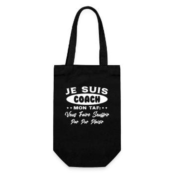 Je suis Coach Humour Cadeau Sportif - Sac à bouteille - noir - Devant