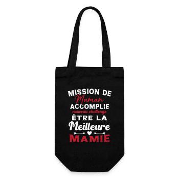 Mission Maman Accomplie - Future Meilleure Mamie - Sac à bouteille - noir - Devant