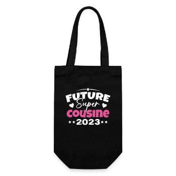 Future Super Cousine 2023 Annonce Grossesse - Sac à bouteille - noir - Devant