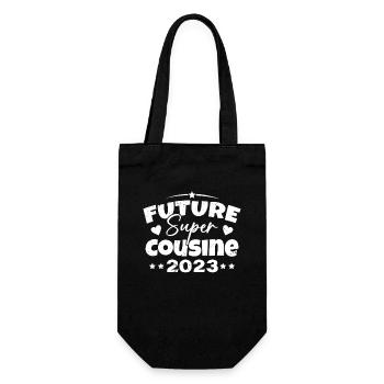 Future Super Cousine 2023 Annonce Grossesse - Sac à bouteille - noir - Devant