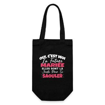 Future Mariée Idée Originale EVJF - Sac à bouteille - noir - Devant