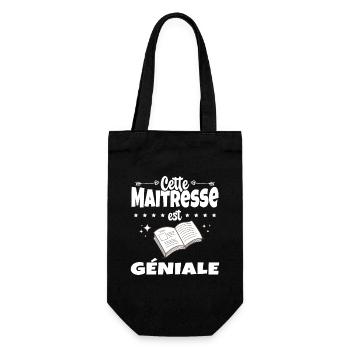 Femme Cette Maitresse Est Geniale Humour Prof - Sac à bouteille - noir - Devant