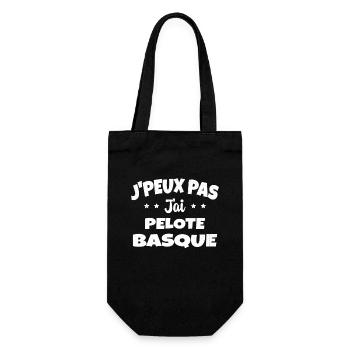 je peux pas j'ai Pelote basque - Sac à bouteille - noir - Devant