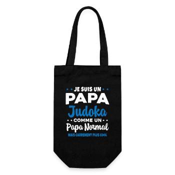 Homme Papa Judoka Humour Judo Cadeau - Sac à bouteille - noir - Devant