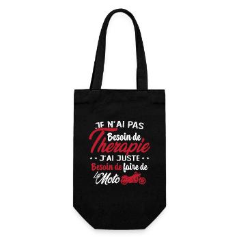 Pas besoin de thérapie besoin de faire de la Moto - Sac à bouteille - noir - Devant