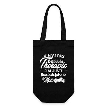 Pas besoin de thérapie besoin de faire de la Moto - Sac à bouteille - noir - Devant