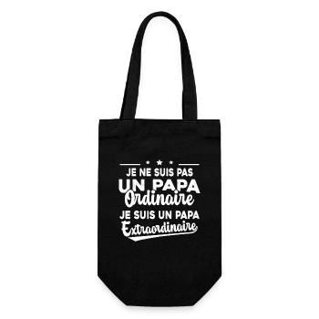 Pas Un Papa Ordinaire Je Suis Papa Extraordinaire - Sac à bouteille - noir - Devant