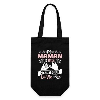 Ma Maman & Filleule Cadeau Fille Amour - Sac à bouteille - noir - Devant