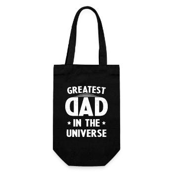 Cadeau Fête Des Pères plus Grand Papa de l'univers - Sac à bouteille - noir - Devant