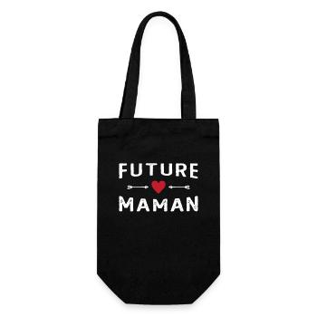 Fête des Mères - Future Maman - Sac à bouteille - noir - Devant