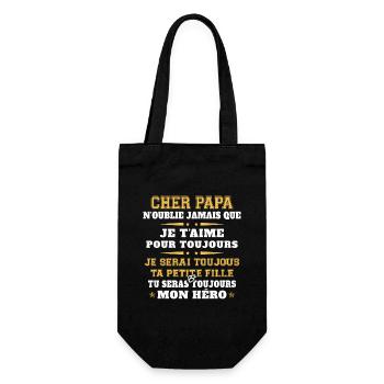 Homme Humour Papa Cadeau Papa Anniversaire - Sac à bouteille - noir - Devant