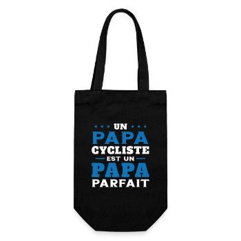 Papa Cycliste Humour Vélo Homme Humoristique - Sac à bouteille - noir - Devant