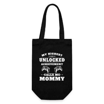My highest accomplishment calls me grandma - Gift Bag for Bottles - black - Front