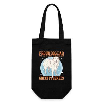 Pyrenean Mountain Dog Dad Dog Owner Gift - Gift Bag for Bottles - black - Front