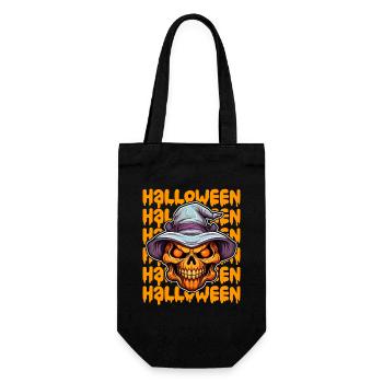 Design d’Halloween effrayant pour la prochaine fête - Sac à bouteille - noir - Devant
