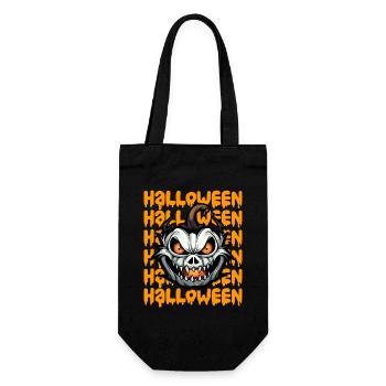 Design d’Halloween effrayant pour la prochaine fête - Sac à bouteille - noir - Devant