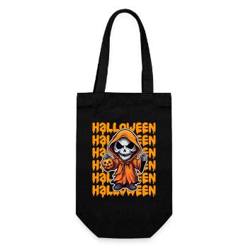 Halloween Design gruselig für die nächste Party - Geschenkbeutel für Flaschen - Schwarz - Vorne