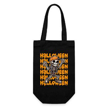 Halloween Design gruselig für die nächste Party - Geschenkbeutel für Flaschen - Schwarz - Vorne