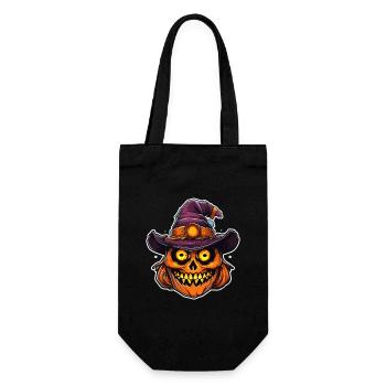 Halloween Design gruselig für die nächste Party - Geschenkbeutel für Flaschen - Schwarz - Vorne