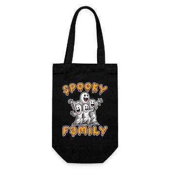 Halloween Spooky Family for the next party - Gift Bag for Bottles - black - Front