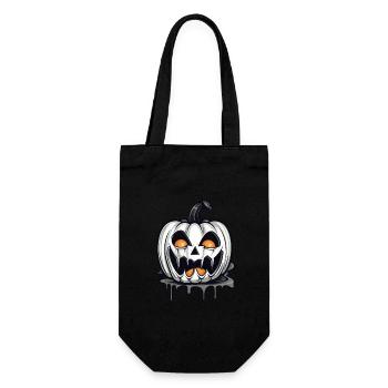 Halloween Design gruselig für die nächste Party - Geschenkbeutel für Flaschen - Schwarz - Vorne