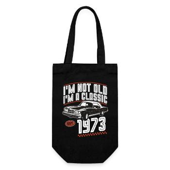 1973 Vintage Vintage Retro Classic Anniversaire - Sac à bouteille - noir - Devant