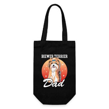 Biewer Terrier Dad Dog Owner Gift - Gift Bag for Bottles - black - Front