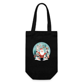 Der Zauber von Weihnachten - Geschenkbeutel für Flaschen - Schwarz - Vorne