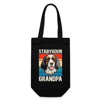 Stabyhoun Grandpa Stabijhoun Dog Owner Gift - Gift Bag for Bottles - black - Front