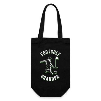 Footgolf Grand-père Football Golf Footgolfer cadeau - Sac à bouteille - noir - Devant