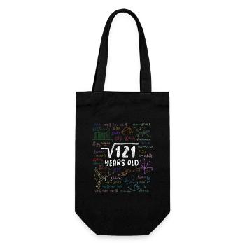 Racine de 121 = 11e anniversaire - cadeau - Sac à bouteille - noir - Devant