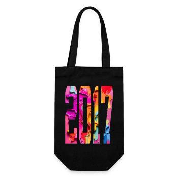 COLORFUL 9TH BIRTHDAY 2017 - Gift Bag for Bottles - black - Front