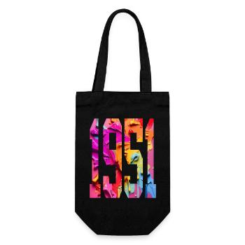 BUNT 75TH BIRTHDAY 1951 - Gift Bag for Bottles - black - Front