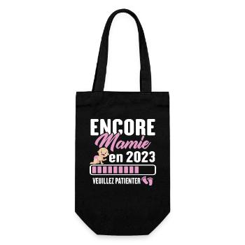 Encore Mamie En 2023 Cadeau Future Grand-mère - Sac à bouteille - noir - Devant