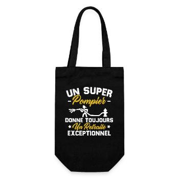 Super pompier donne toujours retraité exceptionnel - Sac à bouteille - noir - Devant