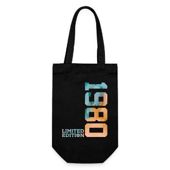 46TH BIRTHDAY LIMITED EDITION 1980 - Gift Bag for Bottles - black - Front
