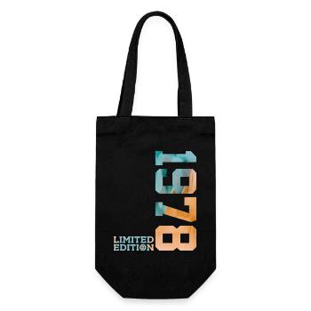 48. GEBURTSTAG LIMITED EDITION 1978 - Geschenkbeutel für Flaschen - Schwarz - Vorne