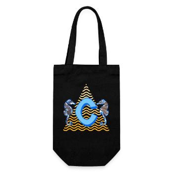 seahorse e 262 c - Gift Bag for Bottles - black - Front