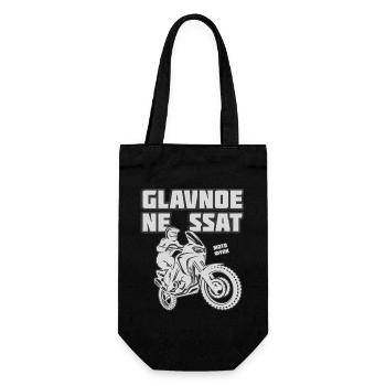 Glavnoe ne ssat, Enduro - Geschenkbeutel für Flaschen - Schwarz - Vorne