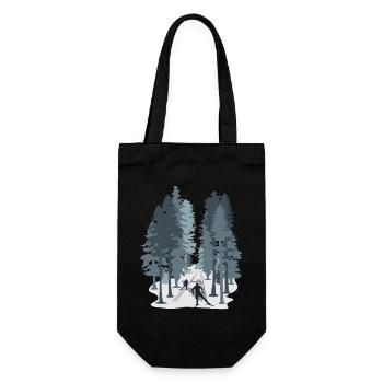 Ski de fond, ski de fond, biathlon, sports d’hiver - Sac à bouteille - noir - Devant