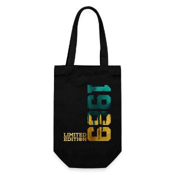 37TH BIRTHDAY LIMITED EDITION 1989 - Gift Bag for Bottles - black - Front