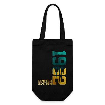44TH BIRTHDAY LIMITED EDITION 1982 - Gift Bag for Bottles - black - Front