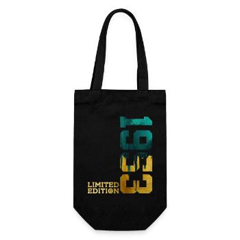 73RD BIRTHDAY LIMITED EDITION 1953 - Gift Bag for Bottles - black - Front